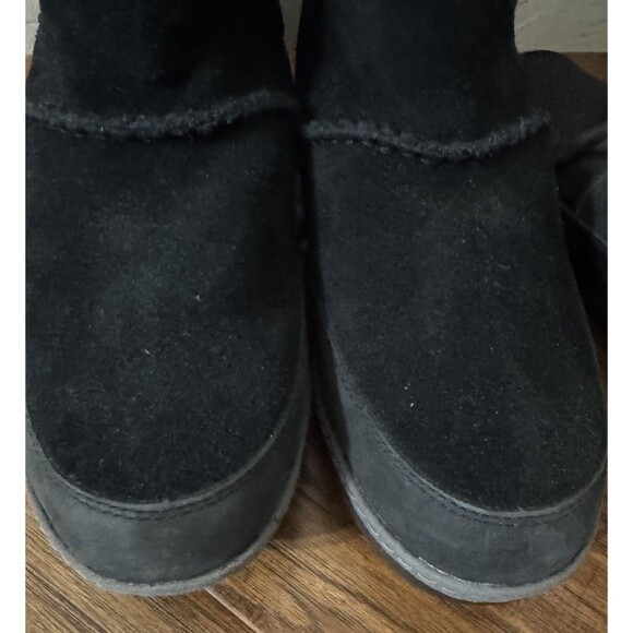 Y2K UGG Women's Kress Black Suede Waterproof Ankle Boots 1095147 Sz 6 Chunky OLD - Picture 8 of 9
